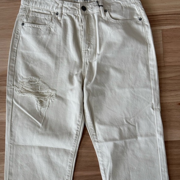HIDDEN HIGH RISE STRAIGHT LEG JEANS CREAM  SIZE 29 - Picture 7 of 14
